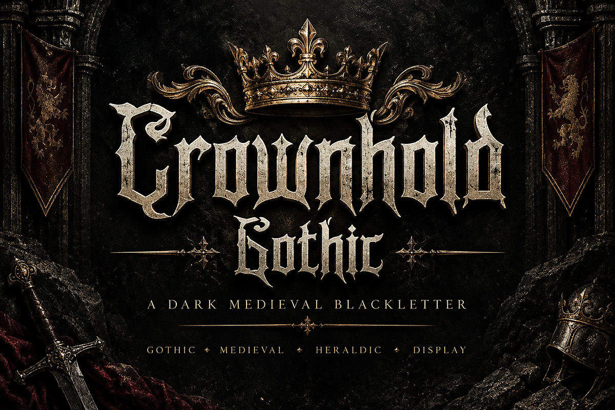 Crownhold Gothic, a Blackletter Font by Wow Magic (Photo 3 of 5)