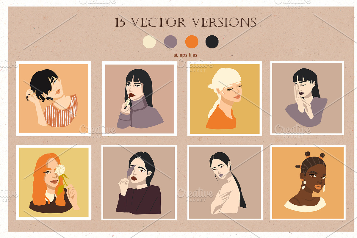 Diverse Beauty, a Decorative Illustration by Scarlet Heath Art (Photo 6 of 19)