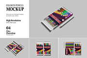 Colored Pencils Mockup, a Pens & Pencil Mockup by AndikaGraphic (Thumbnail 1 of 5)