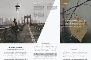 Cosmic Trifold Brochure Template