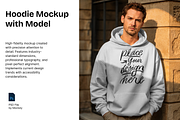 Hoodie Mockup with Model Psd, a Hoody Mockup by mockeyai (Thumbnail 1 of 3)