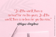 Michelle Songs - Script Font, a Script Font by HIRO.std (Thumbnail 6 of 10)