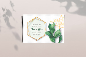 Floral Invitation Simple Set