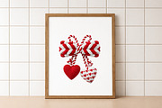 Knitted Valentine Bow PNG, an Illustration by DreamArtGraphic (Thumbnail 3 of 4)
