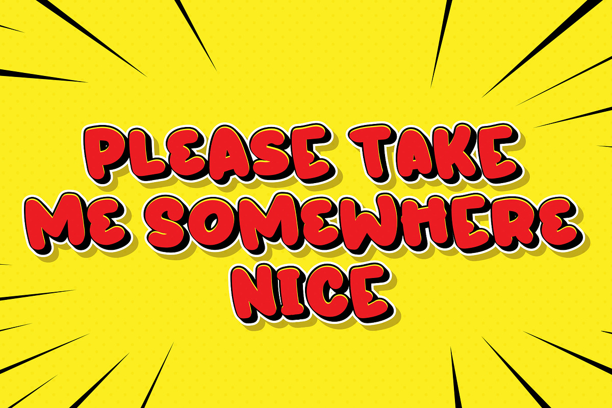 Uh, I'm Hurtz | Cartoon Fonts, a Font by Crump Hand (Photo 6 of 8)