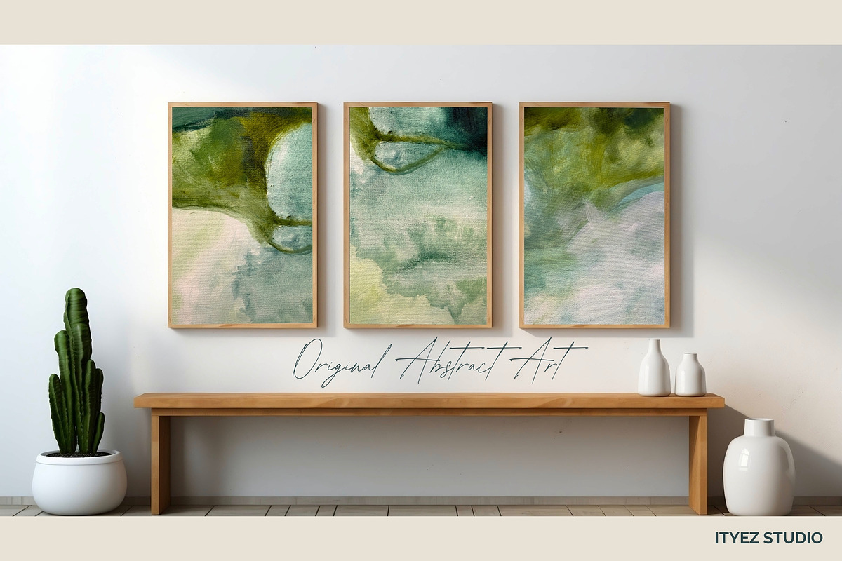 Abstract Green Modern Artwork, a Texture Illustration by Ityez Studio (Photo 6 of 13)