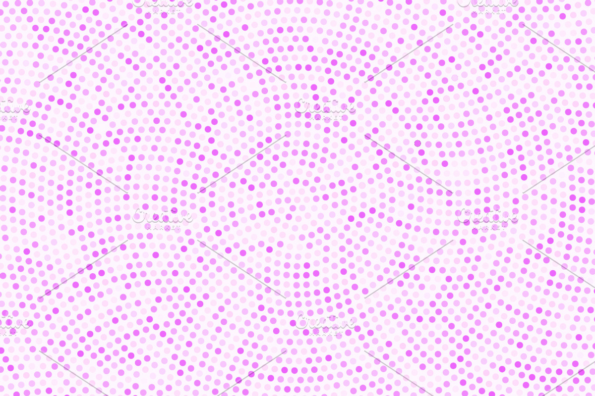 4 pink round mosaic pattern set, a Pattern Graphic by DikayaMiau