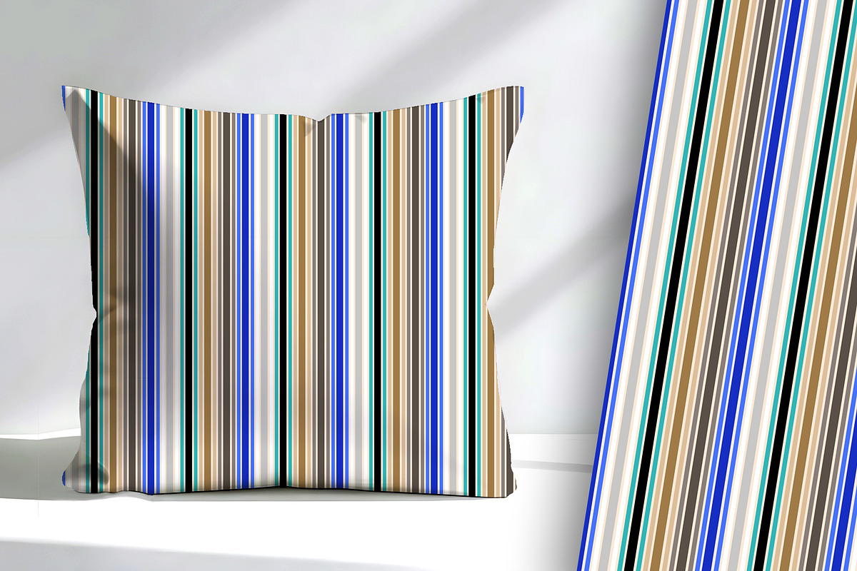Floral Mums Stripe Seamless, a Pattern Graphic by Sharon Schwalbe (Photo 1 of 6)