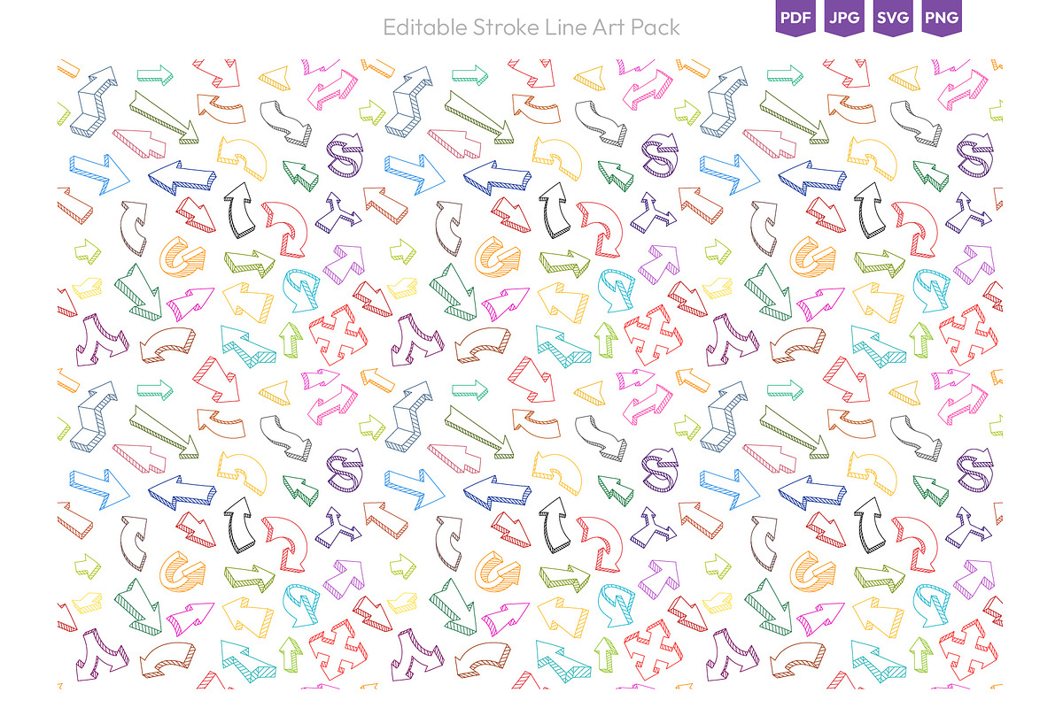 Vector Arrows Collection, an Object Graphic by Ilia Design (Photo 8 of 9)