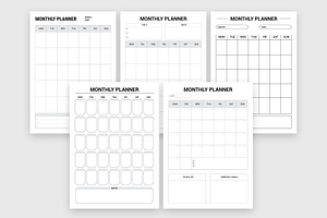 Daily Weekly Monthly Planner Bundle