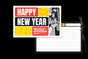 Bold New Year Greeting Card, a Card Template by Neermana (Thumbnail 2 of 4)