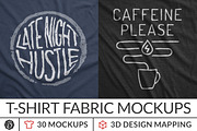 Instant T-Shirt Fabric Mockups, a Shirt Mockup by Brent Galloway (Thumbnail 1 of 3)