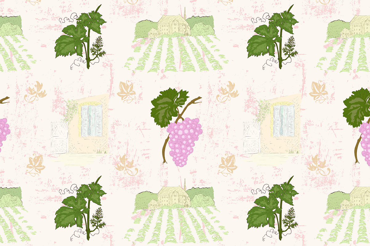 10 Grapevine seamless patterns, a Pattern Graphic by YvY (Photo 11 of 12)