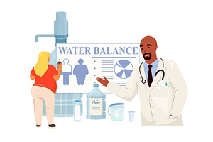 A health professional explains the, an Object Illustration by SiberianArt