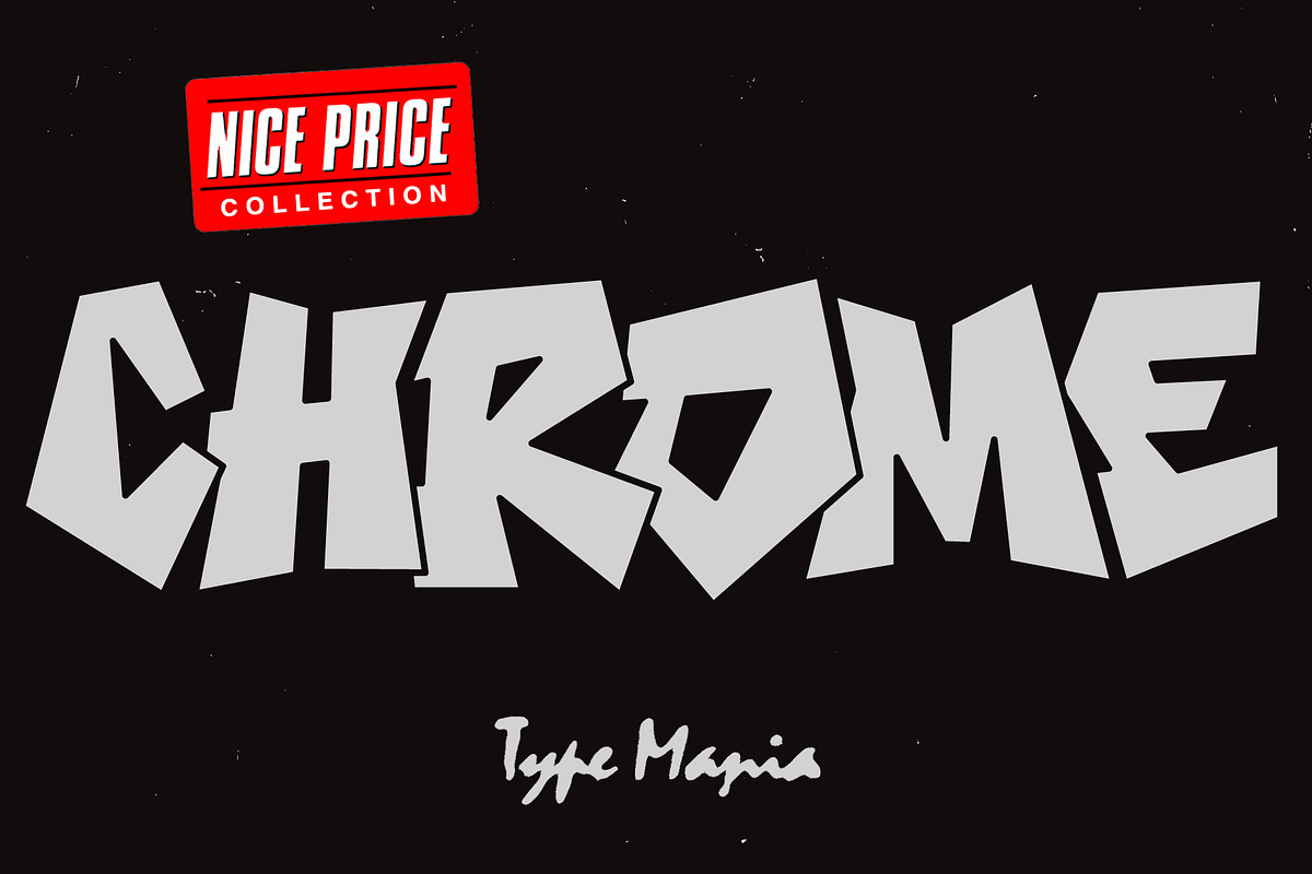 Chrome TM – Graffiti Font, a Handwritten Font by Type Mania (Photo 1 of 12)