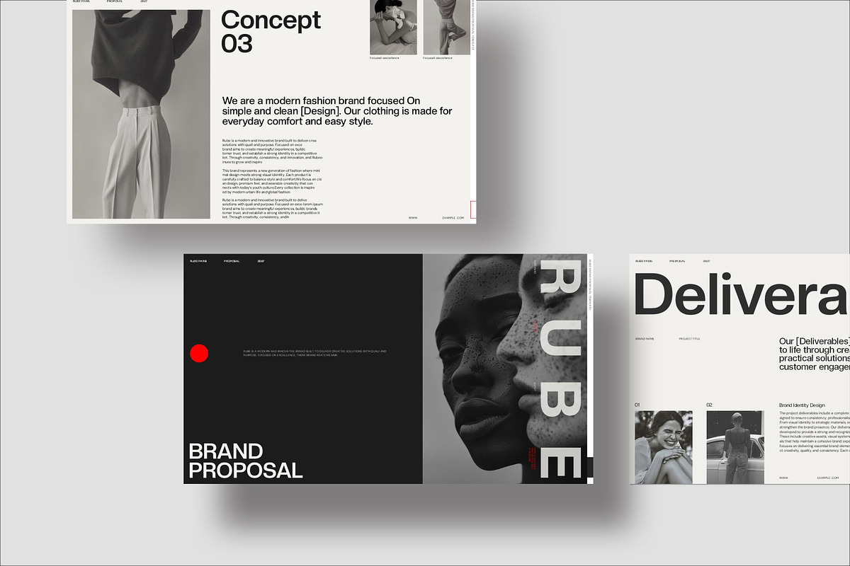 RUBE | Brand Proposal, a Presentation Template by CreativexGenius (Photo 4 of 10)