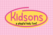 Kidsons Playful Font, a Font by 24Design Studios (Thumbnail 1 of 5)
