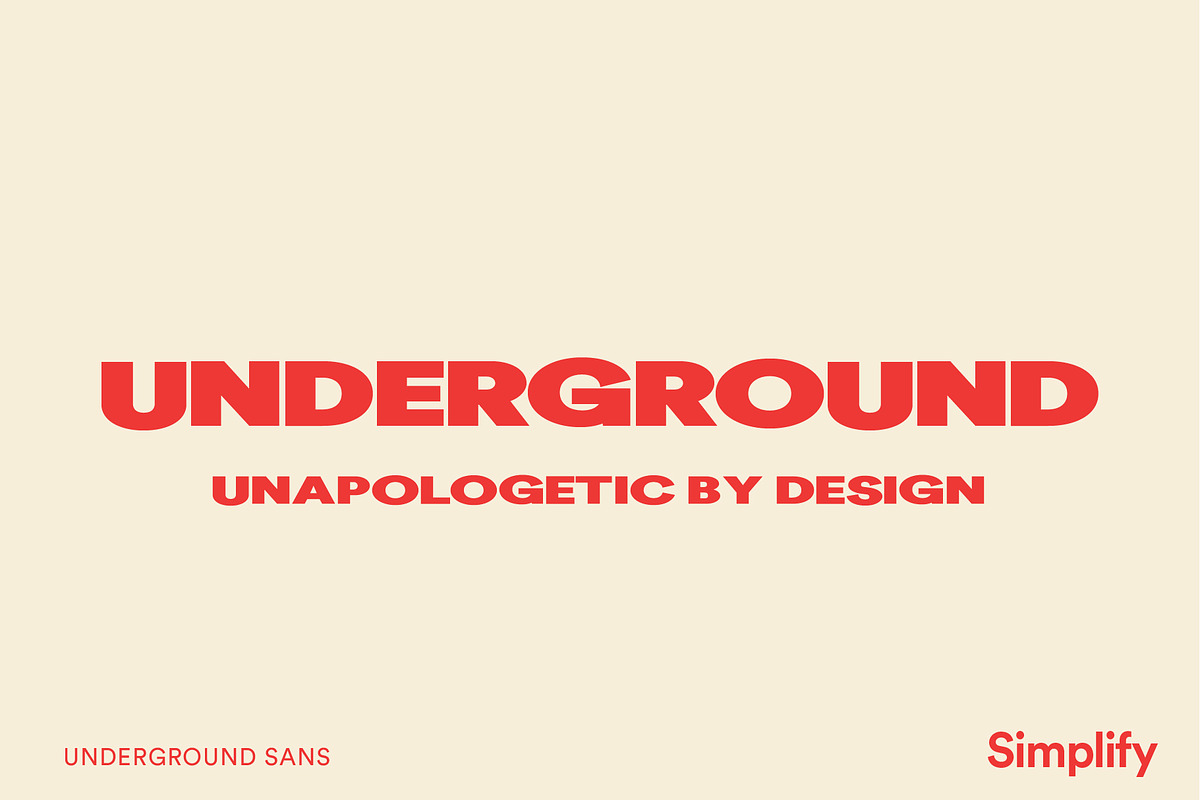 Underground - Bold Display Font, a Sans Serif Font by Simplify Creative (Photo 12 of 12)