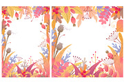 Fall Foliage Decoration, a Decorative Illustration by Valentyna Smordova (Thumbnail 2 of 6)