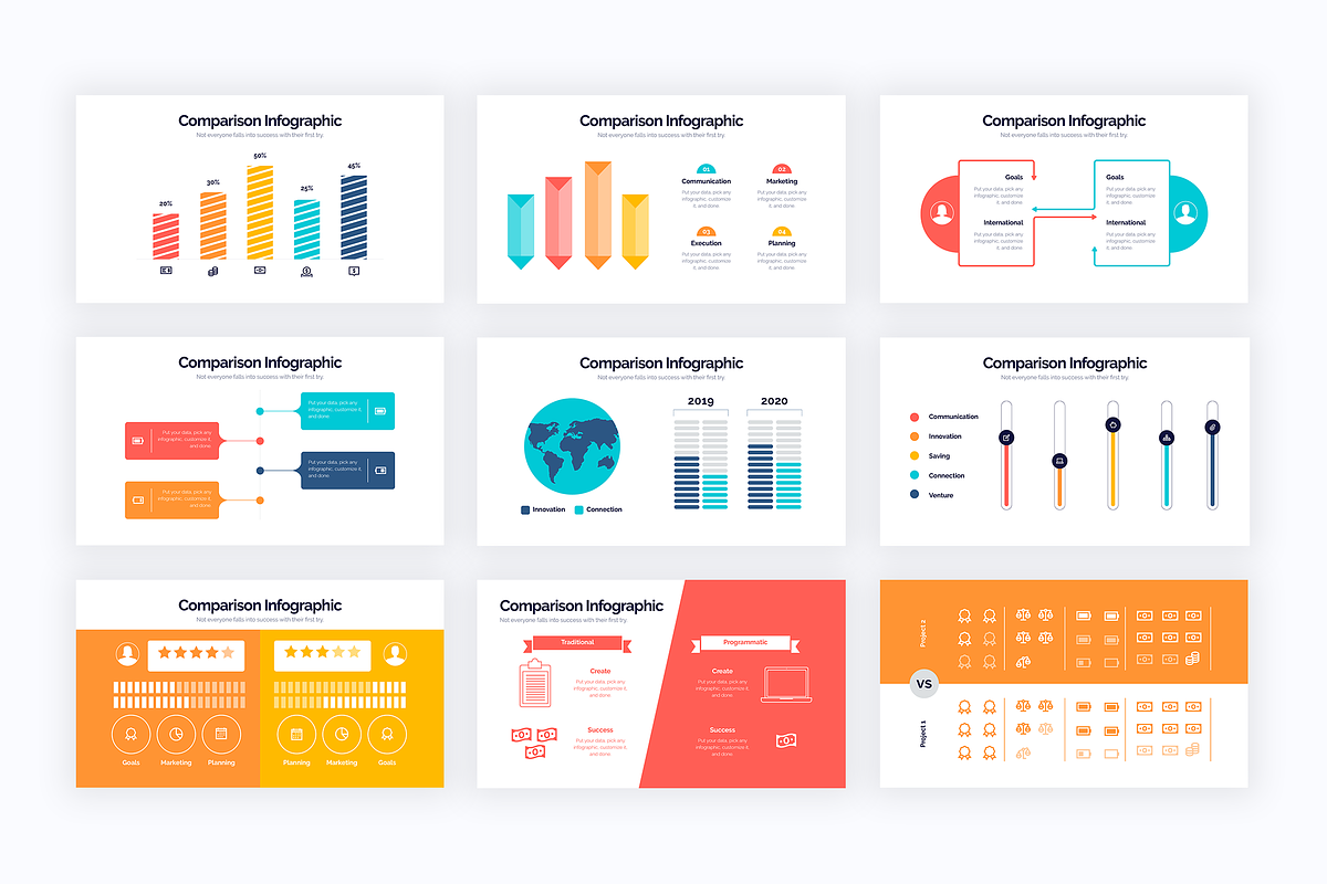 Comparison Keynote Infographics, a Presentation Template by Slidesmash ...