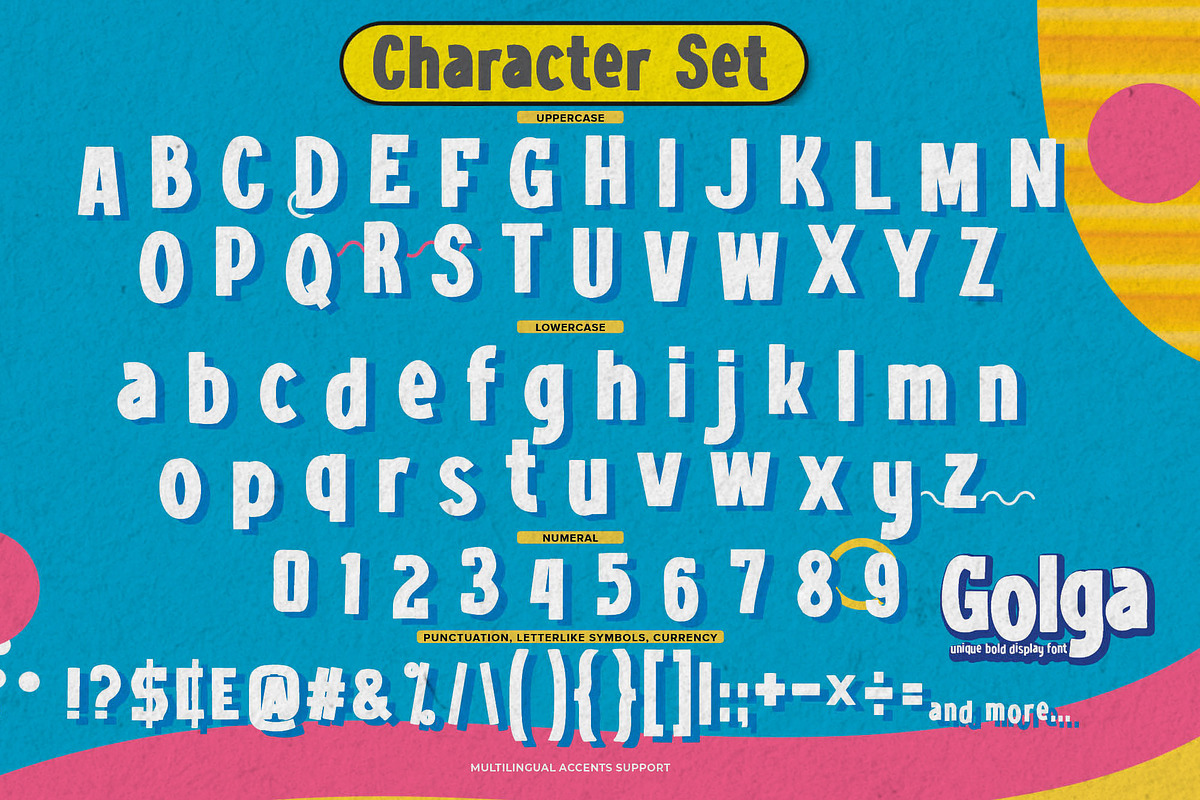 Golga - Unique Bold Display Font, a Sans Serif Font by Gassstype (Photo 8 of 8)