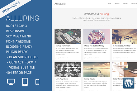 Alluring WordPress Theme