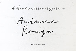 Autumn Rouge Handwriting Script