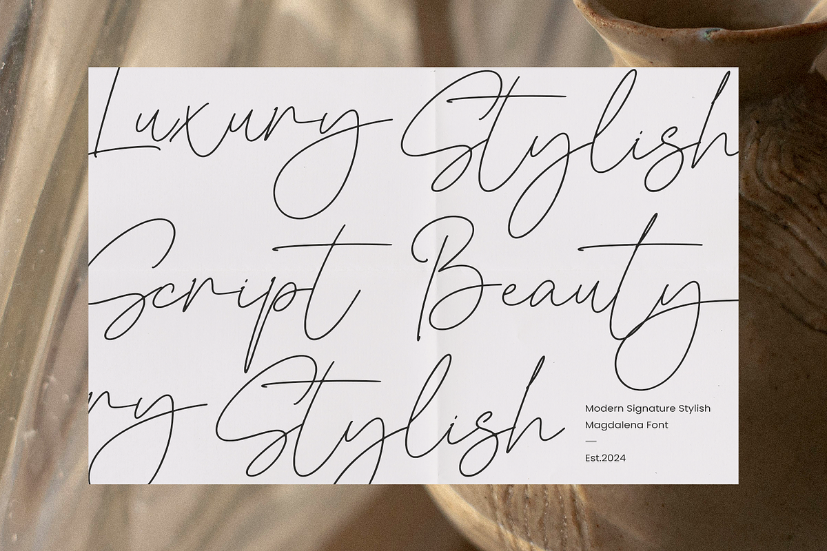 Magdalena Signature, a Font by Mozatype (Photo 6 of 10)