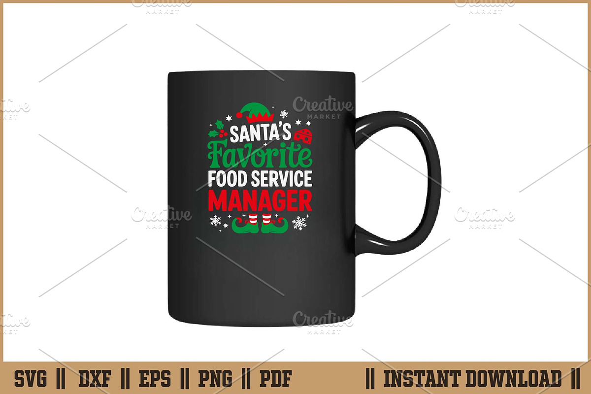 Santa's Favorite Food Service SVG, a Seasonal Illustration by Handy Arts Studio (Photo 3 of 3)