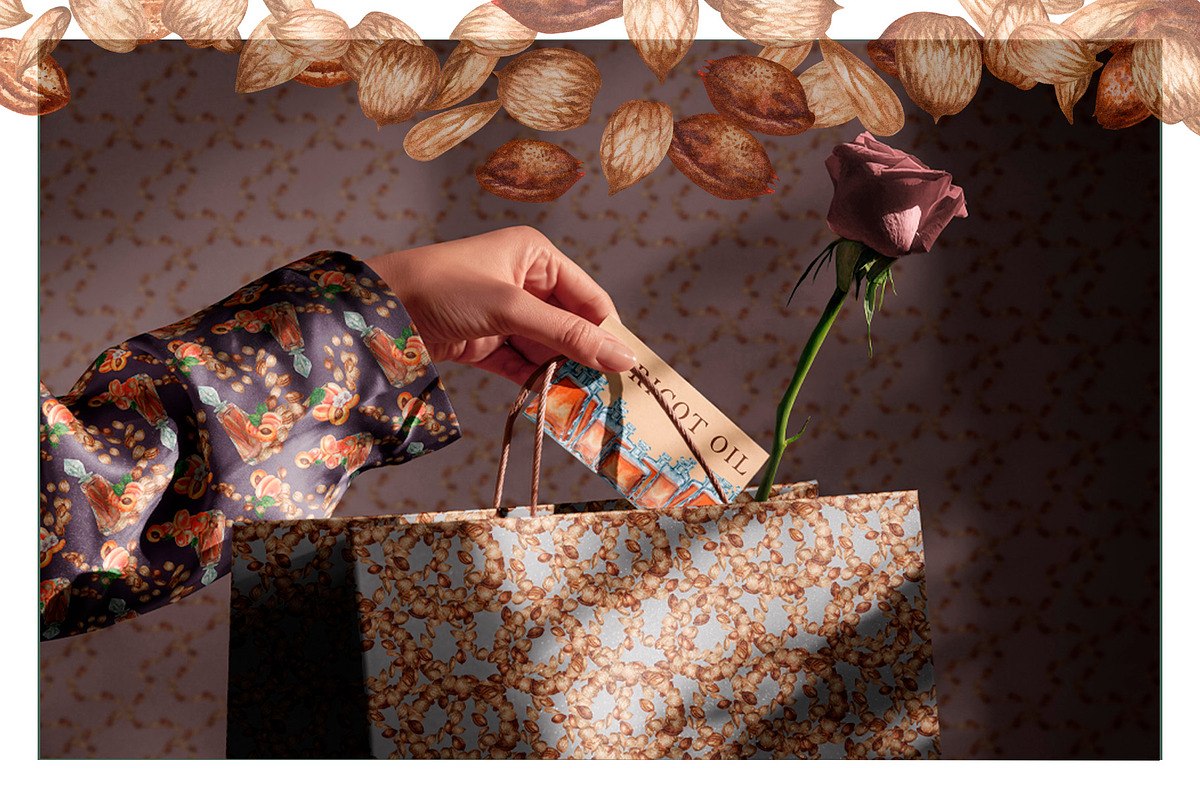 Apricot Aroma & Amaretto Watercolor, a Food Illustration by EL_SUHOVA (Photo 11 of 14)