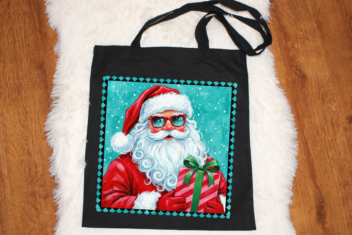 Preppy Christmas Brushstroke Santa, an Illustration by SinaCreation (Photo 2 of 6)