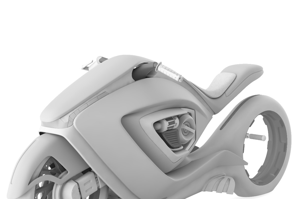 Sport bike futuristic concept, a Cars & Vehicle 3D Model by konstantin.ermolaev (Photo 6 of 12)
