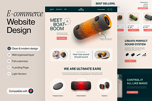 E-commerce Landing Page, a Templates & Theme by sajon.co