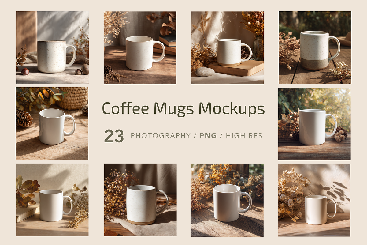 Coffee Mugs Mockups, a Food & Drink Photo by Typedreams.site (Photo 1 of 3)