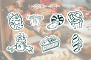 Hand Drawn Cute Bakery, a Food Illustration by HunEyy (Thumbnail 4 of 7)