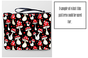 Mushrooms - Seamless Pattern, a Pattern Graphic by MissPerfectKaos (Thumbnail 4 of 4)