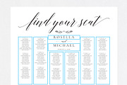 Wedding seating chart SHR168, an Invitation Template by Shafura_Wedding (Thumbnail 4 of 5)