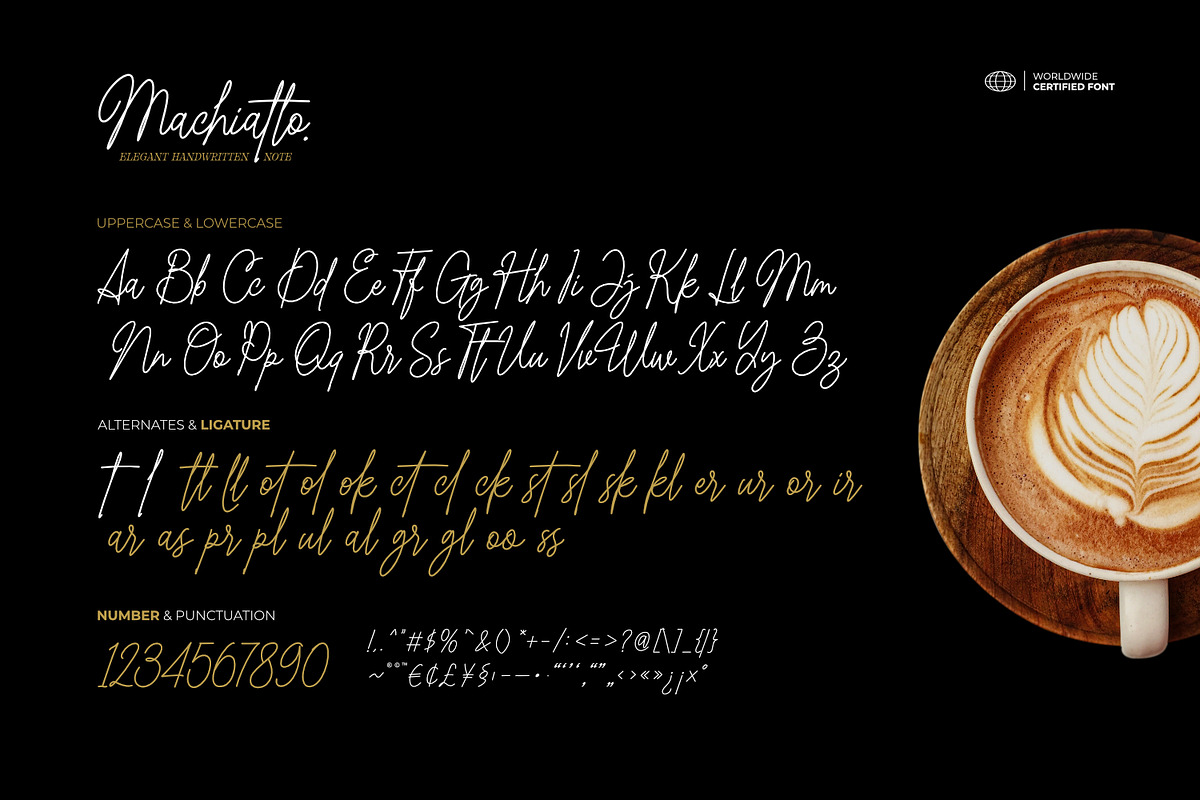 Machiatto - Elegant Handwritten Note, a Script Font by ikiiko (Photo 7 of 8)