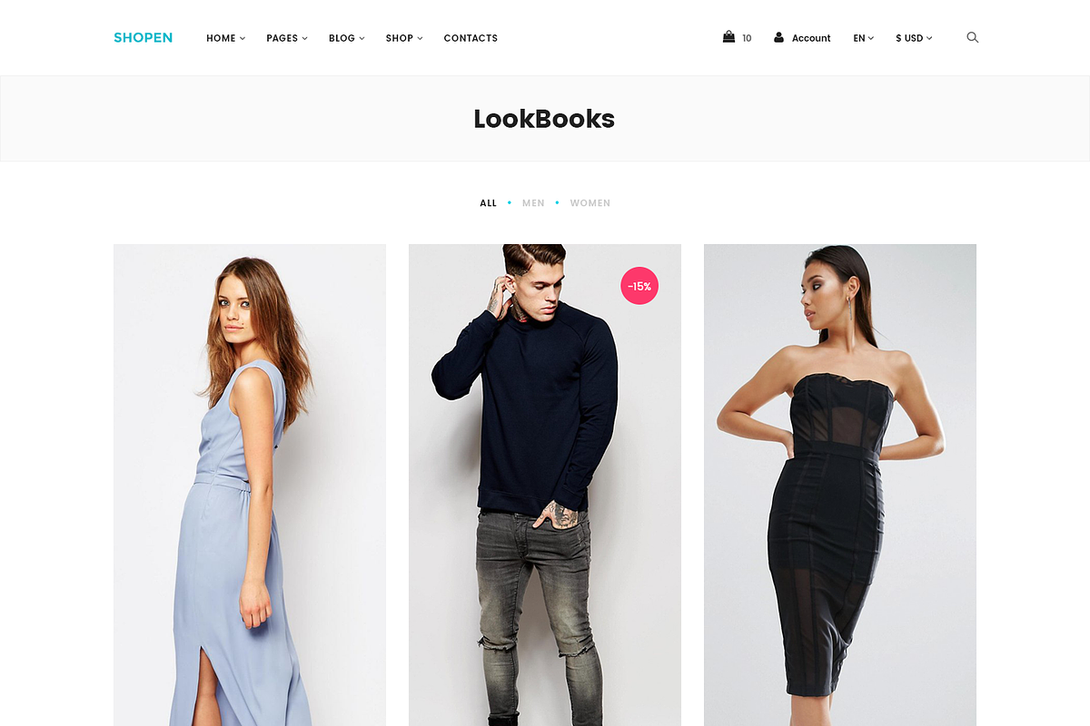 Shopen — Multipurpose PSD Template, a Templates & Theme by ScienteCraft (Photo 9 of 50)