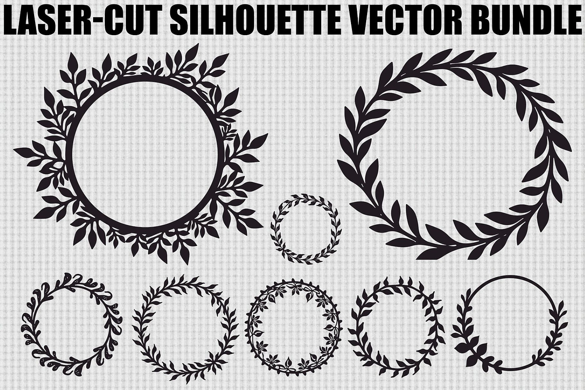 Decorative Circle Leaf Frame Set, an Illustration by BIPLOB EXPERT (Photo 1 of 9)