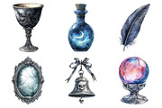 Silver Halloween Clipart, an Illustration by Daily.Designs (Thumbnail 4 of 5)