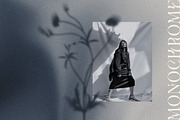 MONOCHROME Gradient & Floral Overlay, a Texture Graphic by Oksana Trygub (Thumbnail 11 of 15)