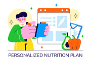10 Personalized Nutrition Plan, a Food Illustration by denayunebgt (Thumbnail 4 of 4)