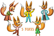 Forest School - Clip Art Set, an Animal Illustration by Mashamashastu (Thumbnail 3 of 9)