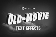 Old Movie Title Text Effects, a Layer Style Add-On by MahmoudWally (Thumbnail 1 of 11)