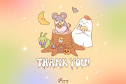 Haunted Cottagecore Halloween Bundle, a Seasonal Illustration by Huxmay (Thumbnail 7 of 7)