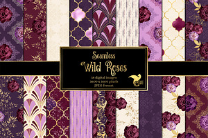 Wild Roses Digital Paper