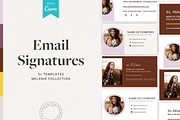 Melanie Email Signature Templates, a Templates & Theme by The Canva Template Shop (Thumbnail 1 of 4)