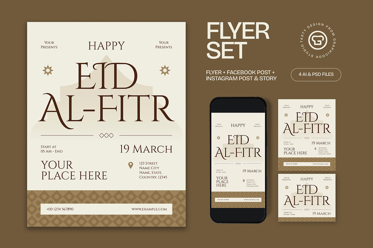 Eid Al Fitr Flyer, a Flyer Template by graphicook (Photo 1 of 3)