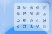 Space Astronomy Icon Set, an Outline Icon by Nathaya Studio (Thumbnail 2 of 2)